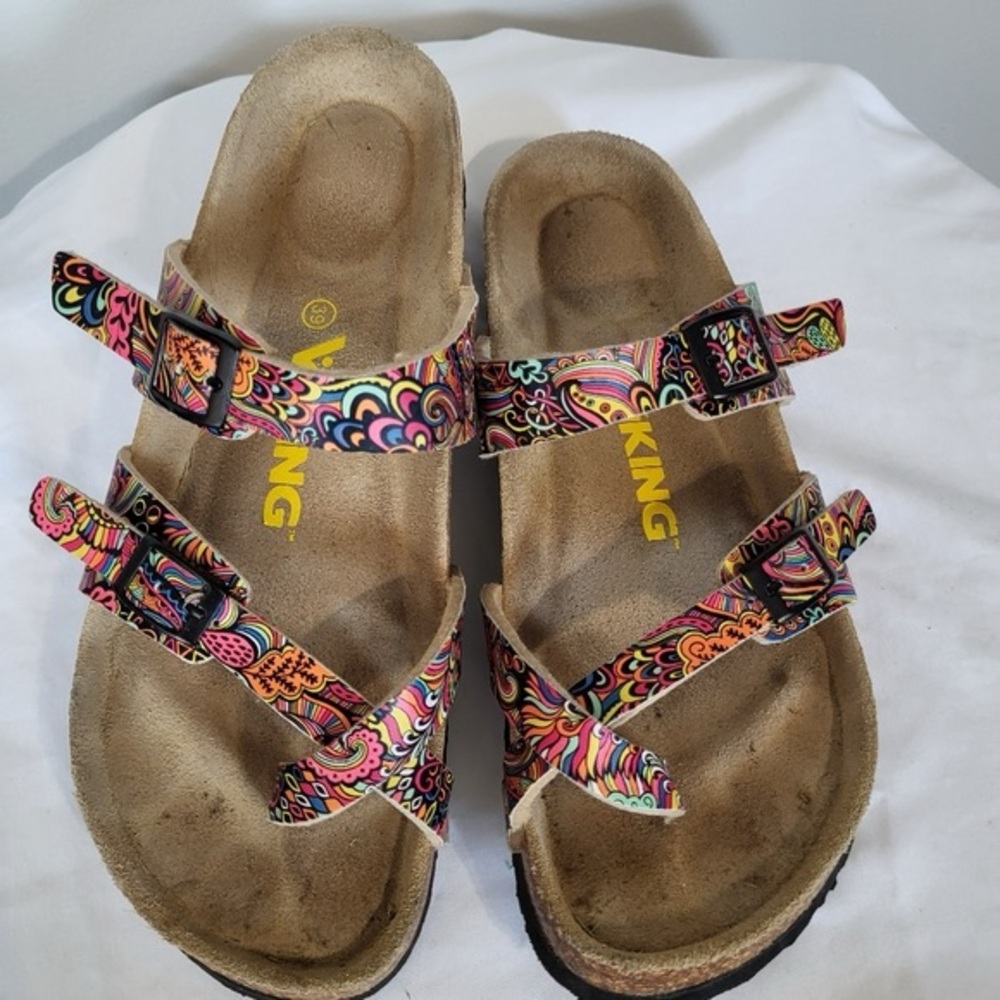 Viking Tofino Double Buckle Comfort Cork Footbed Sandal Sz 39